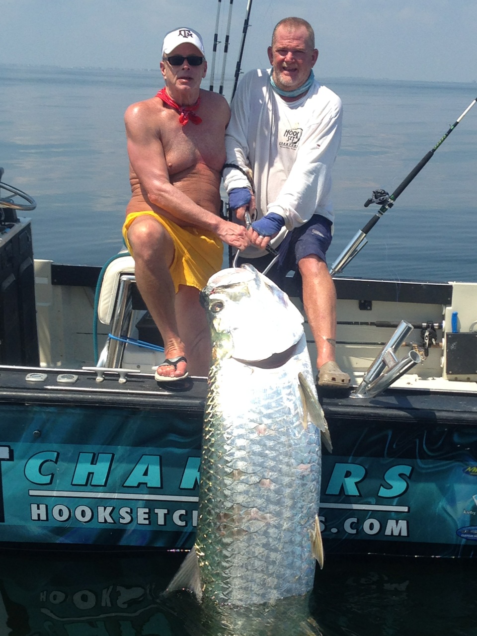 Tarpon fishing offshore from Galveston